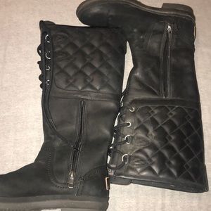 Lace up ugg boots